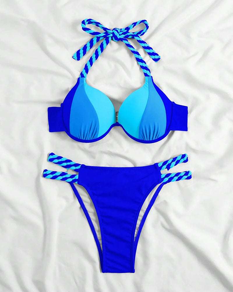 Jasmine | Halter Bikini Set i två delar