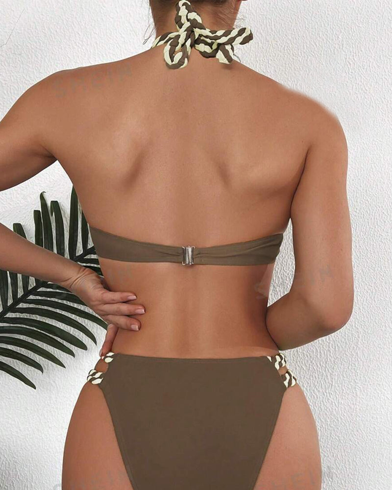 Jasmine | Halter Bikini Set i två delar