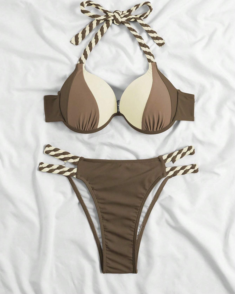 Jasmine | Halter Bikini Set i två delar