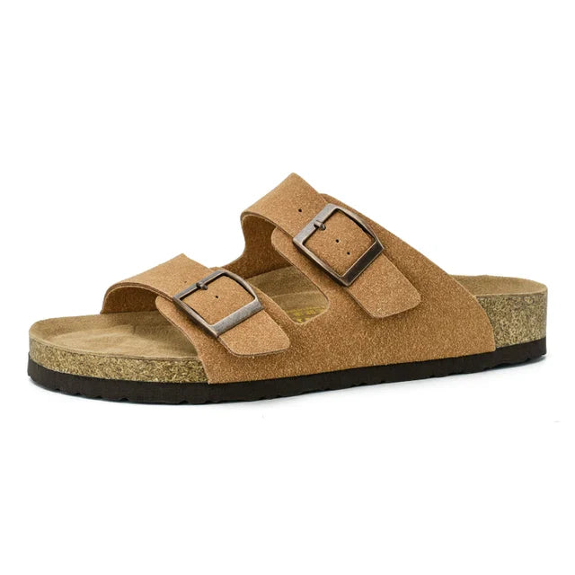 BreezyComfort | Slide-sandaler i läder