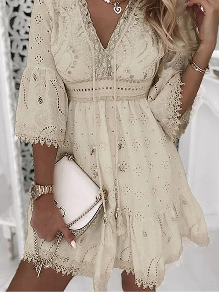 Sienna Boho Flowy Klänning