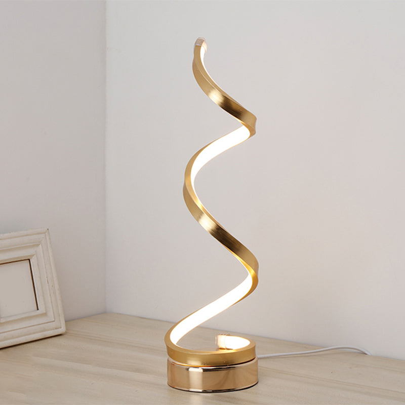 Spiral Glow | Skulpturell bordslampa