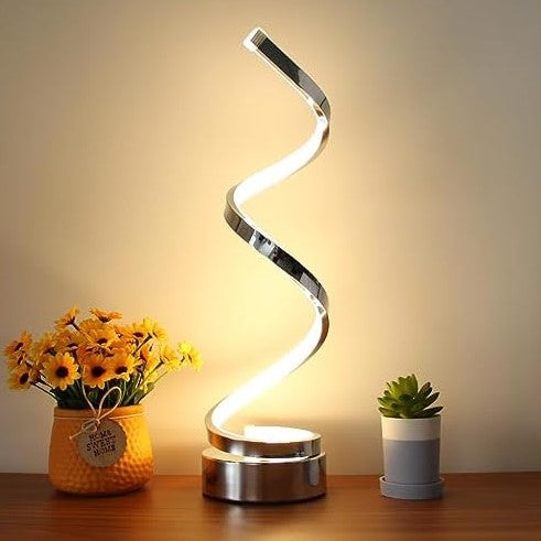 Spiral Glow | Skulpturell bordslampa