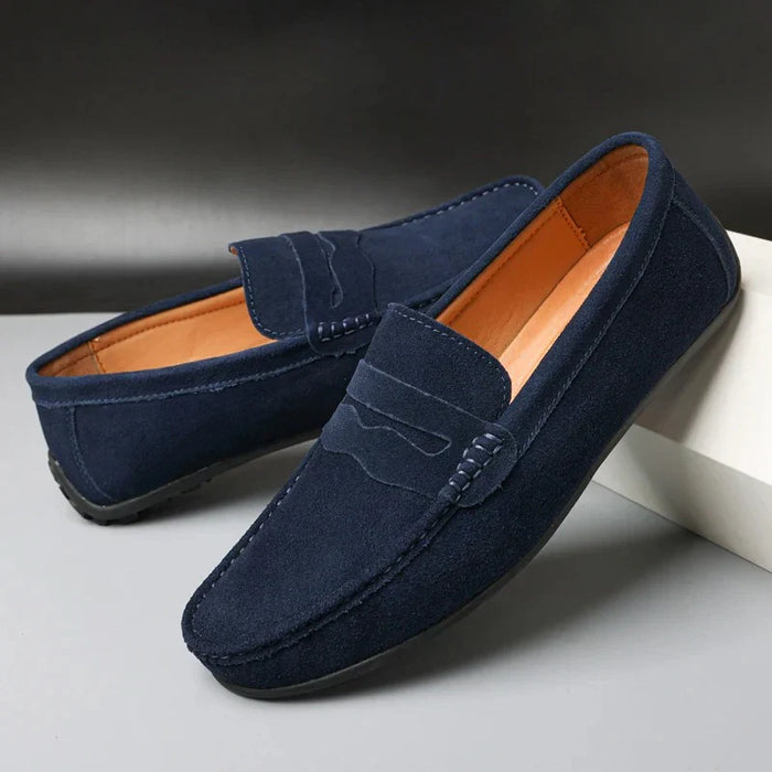 William's Walk - bekväma loafers i mocka