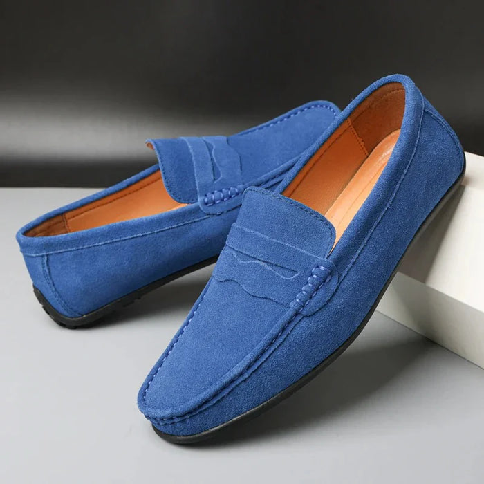 William's Walk - bekväma loafers i mocka