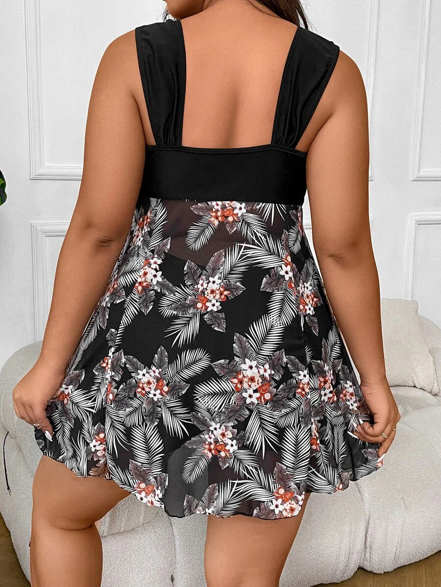 Zinnia | Plus Size Tankini Set